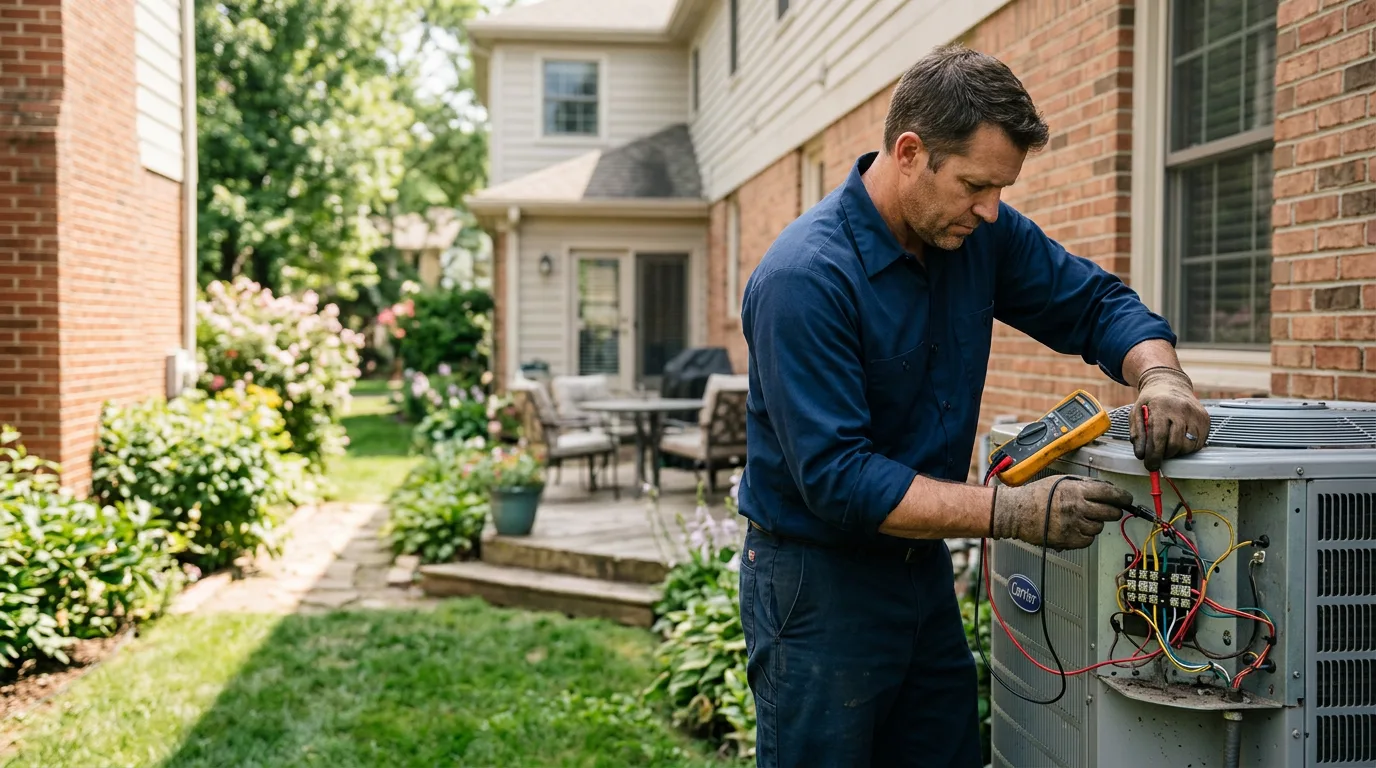 HVAC technician working near Richland Center, WI